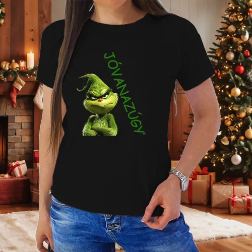 Grincs_női_póló_Vicces_meglepetés_Jóvanazúgy