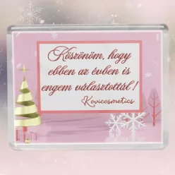 Köszönő_hűtőmágnes_Ajándék_vendégeknek_kozmetikusoktól