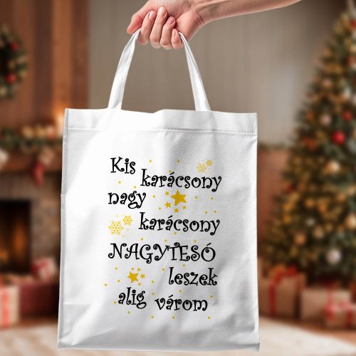 Vászontáska_testvérnek_Nagytesó_leszel_Karácsonyi_ajándék