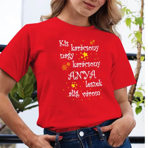 Póló_Anyáknak_Anya_leszel_Karácsonyi_ajándék