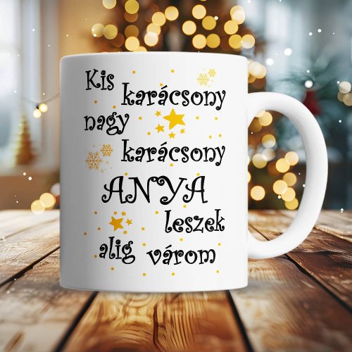 Bögre_Anyáknak_Anya_leszel_Karácsonyi_ajándék