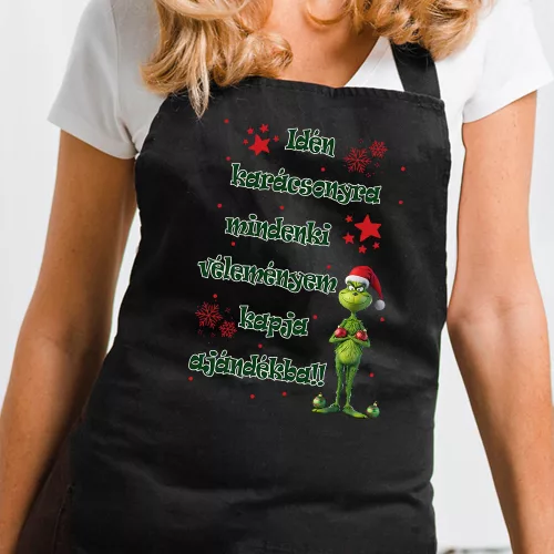 Karácsonyi_kötény_Grinch_humor_A_véleményem_az_ajándékom