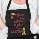 Vicces_meglepetés_Karácsonyi_kötény_Bocsi_hogy_késtem