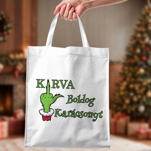 Karácsonyi_meglepetés_KURVA_Boldog_Karácsonyt_táska