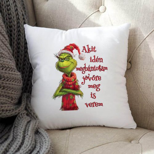 Grincses_Karácsonyi_Párna_Vicces_Ajándék_