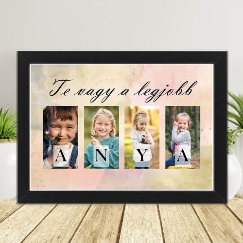 Anyák napi falikép A4 – Te vagy a legjobb Anya, 4 fotóval 