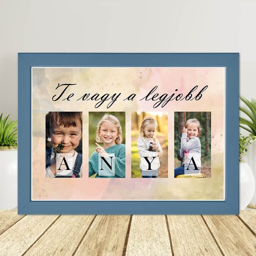 Anyák napi falikép A4 – Te vagy a legjobb Anya, 4 fotóval 