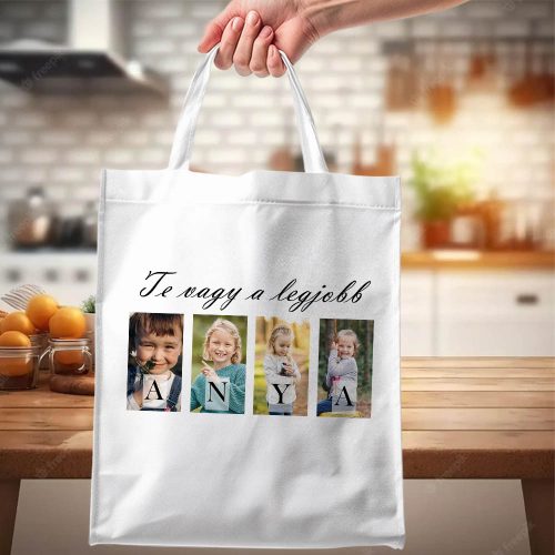 Anyák napi vászontáska – Te vagy a legjobb Anya, 4 fotóval 