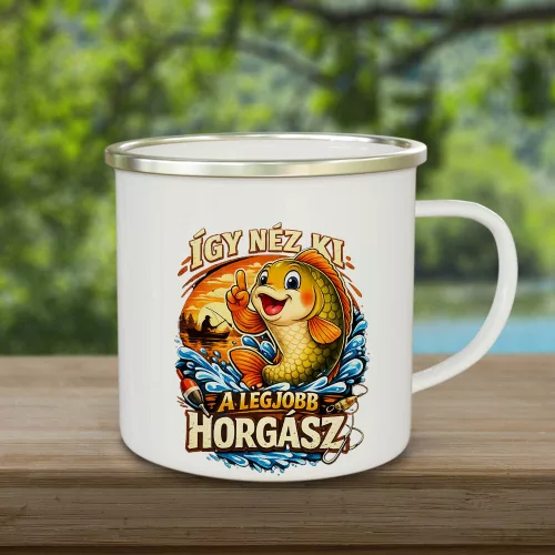 Horgász_Bögre_Egyedi_Ajándék_a_Legjobb_Horgásznak