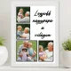 Falikép A3 Nagypapának - Egyedi fényképekkel