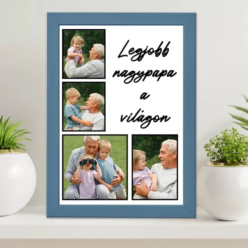 Falikép Nagypapának - Egyedi fényképekkel