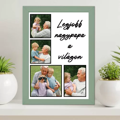 Falikép Nagypapának - Egyedi fényképekkel