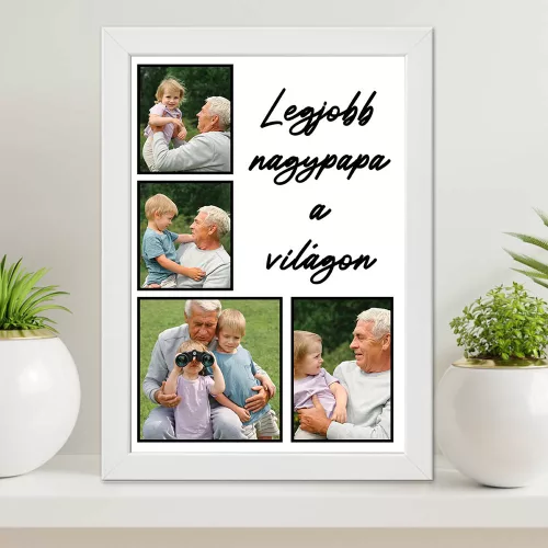 Falikép Nagypapának - Egyedi fényképekkel