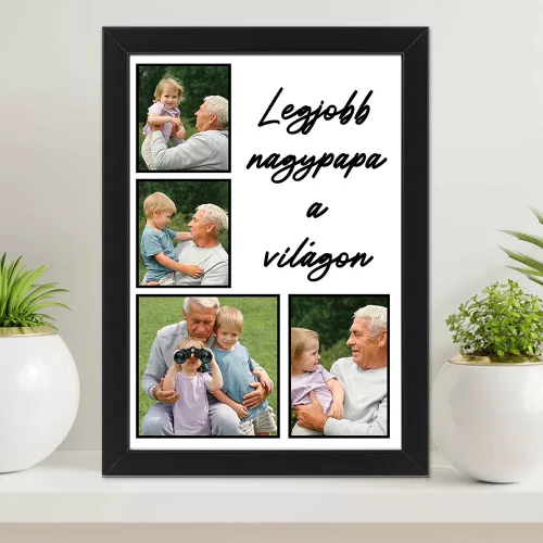 Falikép Nagypapának - Egyedi fényképekkel