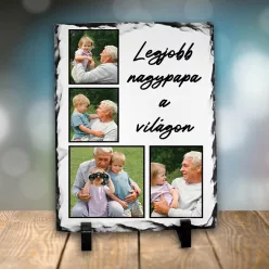 Kőlap Nagypapának - Egyedi fényképekkel