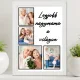 Falikép A3 Nagymamának - Egyedi fényképekkel