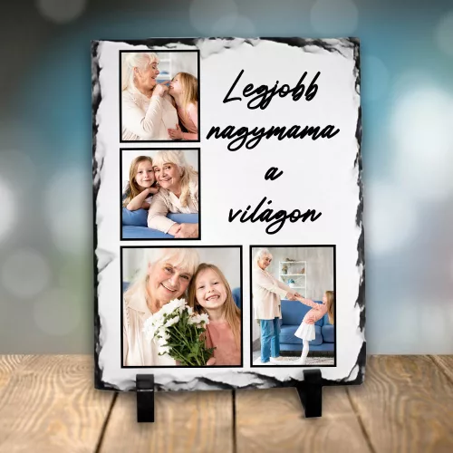 Kőlap Nagymamának - Egyedi fényképekkel