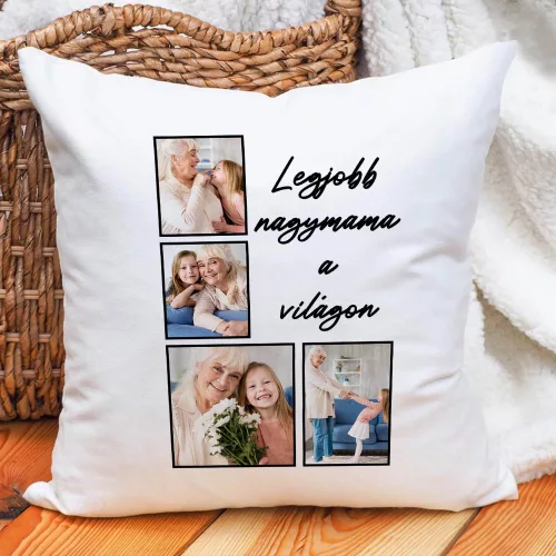 Párna Nagymamának - Egyedi fényképekkel