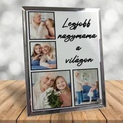 Üvegfotó Nagymamának - Egyedi fényképekkel