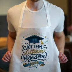    "Jöttem, Láttam, Végeztem!" – Vicces Férfi Ballagási Kötény