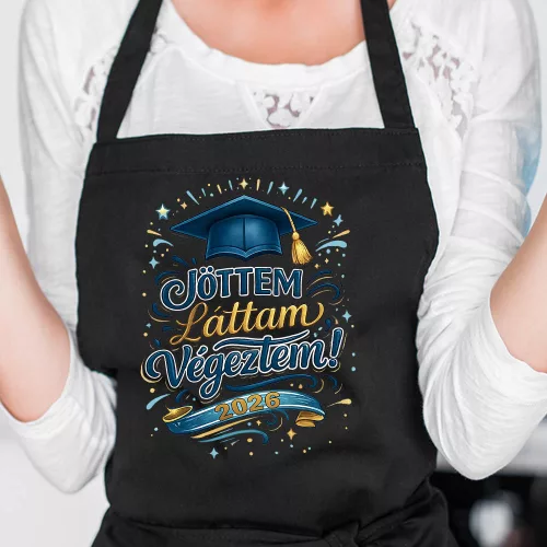  "Jöttem, Láttam, Végeztem!" – Vicces Férfi Ballagási Kötény
