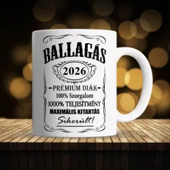   "Prémium Diák" – Ballagási Bögre Választható Évszámmal