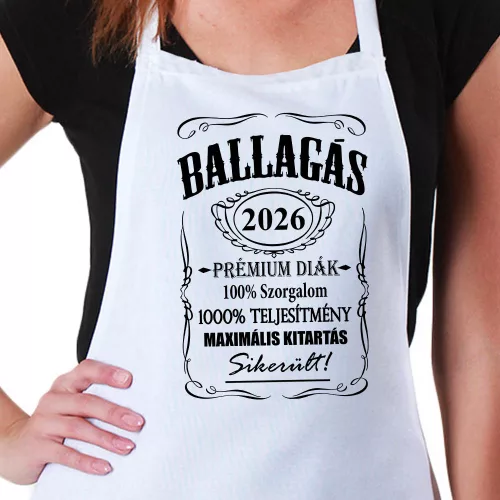 "Prémium Diák" – Ballagási Kötény Választható Évszámmal