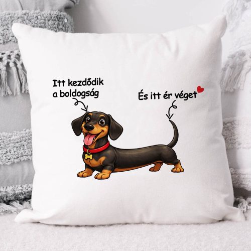 Tacsis párna - Itt kezdődik a boldogság