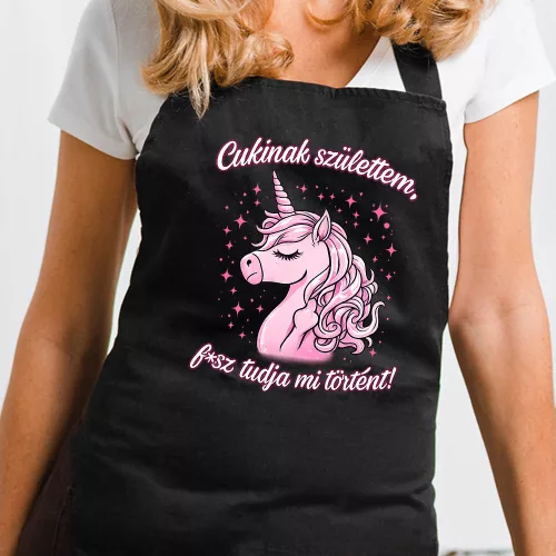 Vicces kötény - Cukinak születtem, f*sz tudja mi történt