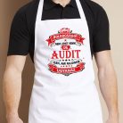 Autós feliratos kötény - Audi rajongóknak