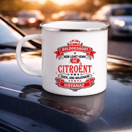 Autós feliratos bögre - Citroen rajongóknak
