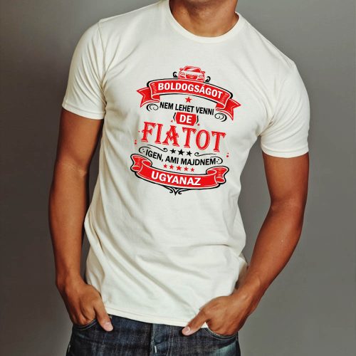 Autós feliratos póló - Fiat rajongóknak