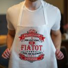 Autós feliratos kötény - Fiat rajongóknak