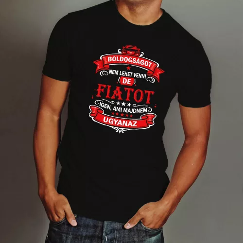 Fiatos_férfi_póló_Boldogságot_nem_lehet_venni