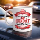 Autós feliratos bögre - Honda rajongóknak