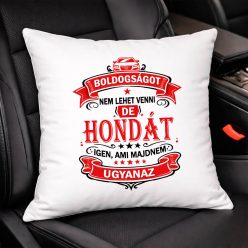 Autós feliratos párna - Honda rajongóknak