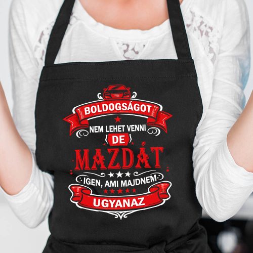 Autós feliratos kötény - Mazda rajongóknak