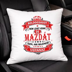 Autós feliratos párna - Mazda rajongóknak