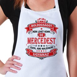Autós feliratos kötény - Mercedes rajongóknak