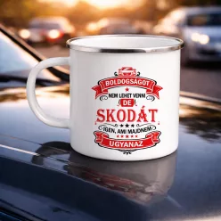 Autós feliratos bögre - Skoda rajongóknak