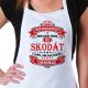 Autós feliratos kötény - Skoda rajongóknak