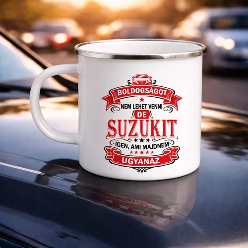 Autós feliratos bögre - Suzuki rajongóknak