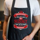 Autós feliratos kötény - Suzuki rajongóknak