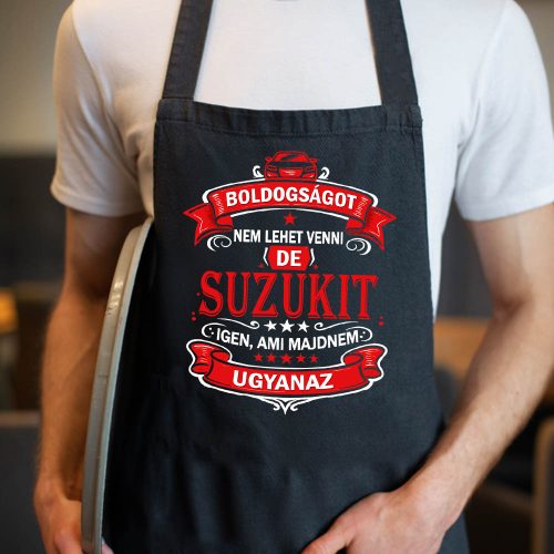 Autós feliratos kötény - Suzuki rajongóknak