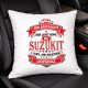 Autós feliratos párna - Suzuki rajongóknak