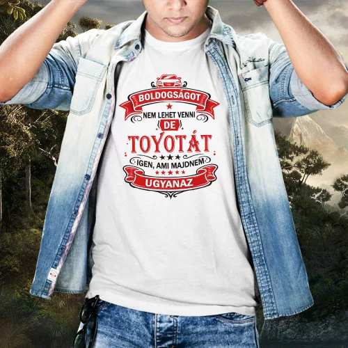 Autós feliratos póló - Toyota rajongóknak