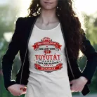Autós feliratos női póló - Toyota rajongóknak