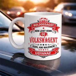 Autós feliratos bögre - Volkswagen rajongóknak