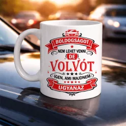 Autós feliratos bögre - Volvo rajongóknak