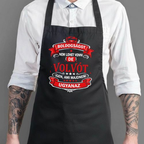 Autós feliratos kötény - Volvo rajongóknak